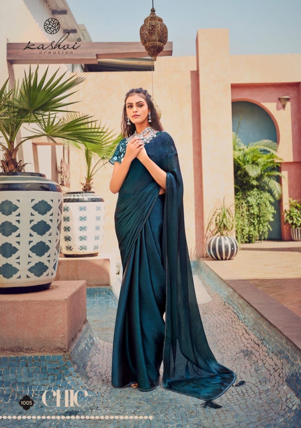 Neel Vol 5 Swarovski Mono Satin Party Wear Sarees Wholesale Price In Surat